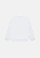 DSQUARED2 Felpa girocollo con logo, bianca, per donna, ragazzi e bambini con ricamp frontale. DQ3451D0AJ2 DQ100 DSQUARED2 