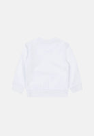 DSQUARED2  Felpa girocollo, colore basico bianco, neonato con stampa carton frontale DQ3486D0AJ2 DQ100 DSQUARED2 