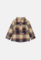 DSQUARED2  Camicia FEATHER GRAY, grigio multicolore da neonato, con tasche applicate sul petto DQ3491D0AIA DQ717 DSQUARED2 