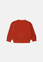 DSQUARED2 Maglione in maglia, colore basico arancione ruggine, da neonato  con logo potter's clay DQ3493D0AJD DQ424 DSQUARED2 