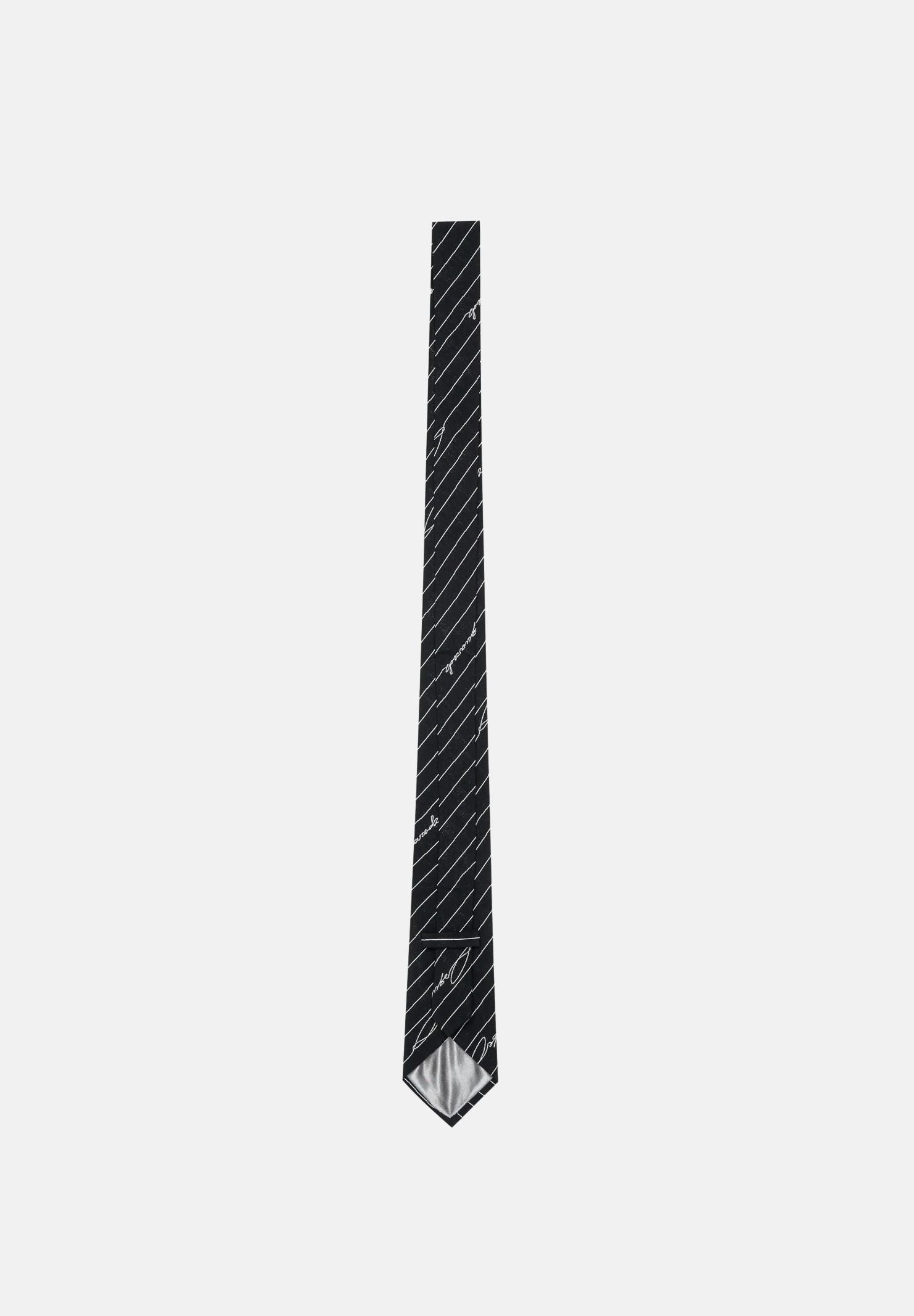 DSQUARED2 Cravatta D2 CLASSIC TIE  Black per uomo e donna con righe diagonali DQ3547D0AIF DQ900 DSQUARED2 