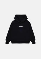 DSQUARED2 Felpa con cappuccio nera per donna, ragazzi e bambini con logo frontale. DQ3557D0AIZ DQ900 DSQUARED2 