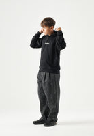 DSQUARED2 Felpa con cappuccio nera per donna, ragazzi e bambini con logo frontale. DQ3557D0AIZ DQ900 DSQUARED2 