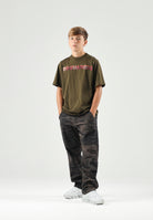 DSQUARED2 T-shirt LOGO-APPLIQUÉ tarmac- verde per donna, ragazzi e bambini DQ3560D0AJ1 DQ558 DSQUARED2 