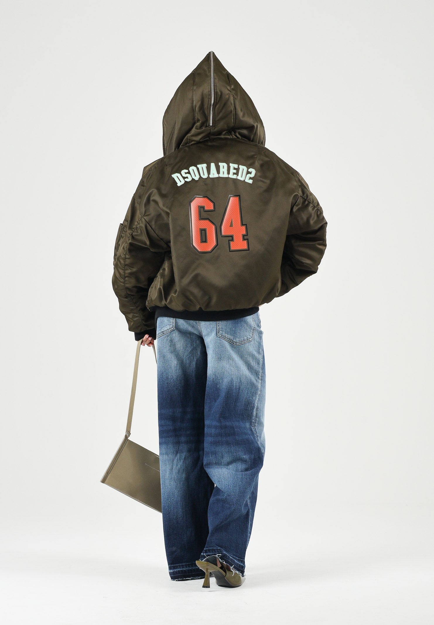 DSQUARED2  Jeans cropped in denim Blu, per donna, ragazzi e bambini con gamba ampia. DQ3577D0AHR DQ01 DSQUARED2 