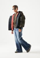 DSQUARED2  Jeans cropped in denim Blu, per donna, ragazzi e bambini con gamba ampia. DQ3577D0AHR DQ01 DSQUARED2 