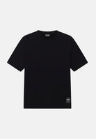 EA7 T-shirt manica corta nera da uomo con maxi logo gommato tono su tono sul retro. 7M002107AF10441 UC001 EA7 