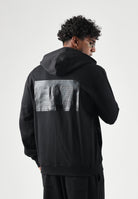 EA7 Felpa con zip nera da uomo con comode tasche laterali. 7M002110AF27201 UC001 EA7 
