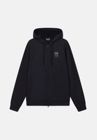 EA7 Felpa con zip nera da uomo con comode tasche laterali. 7M002110AF27201 UC001 EA7 