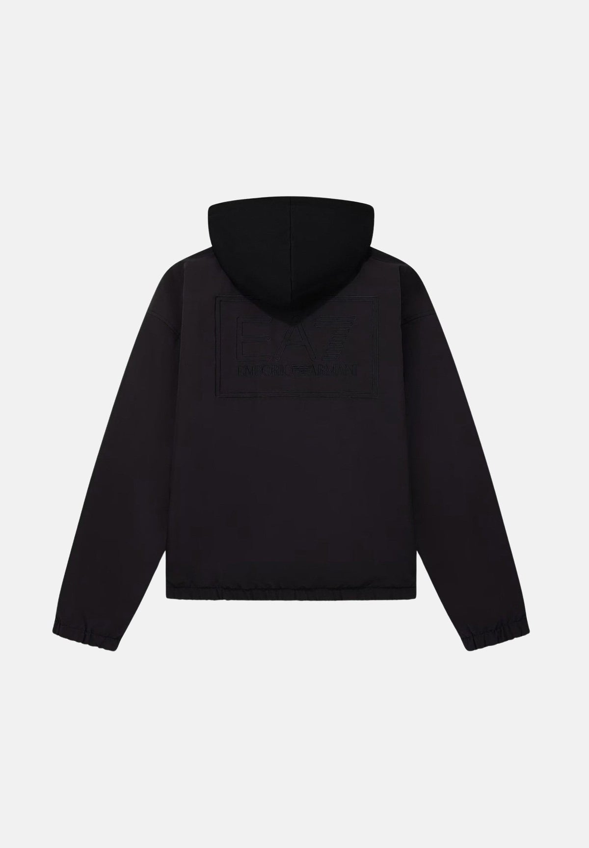 EA7 Giacca a vento nera per uomo con cappuccio e chiusura a zip. 7M002112AF16828 UC001 EA7 