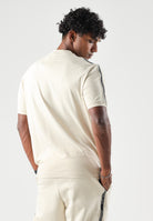 EA7 T-shirt manica corta panna per uomo con bande logate sulle maniche. 7M002189AF10373 U1079 EA7 