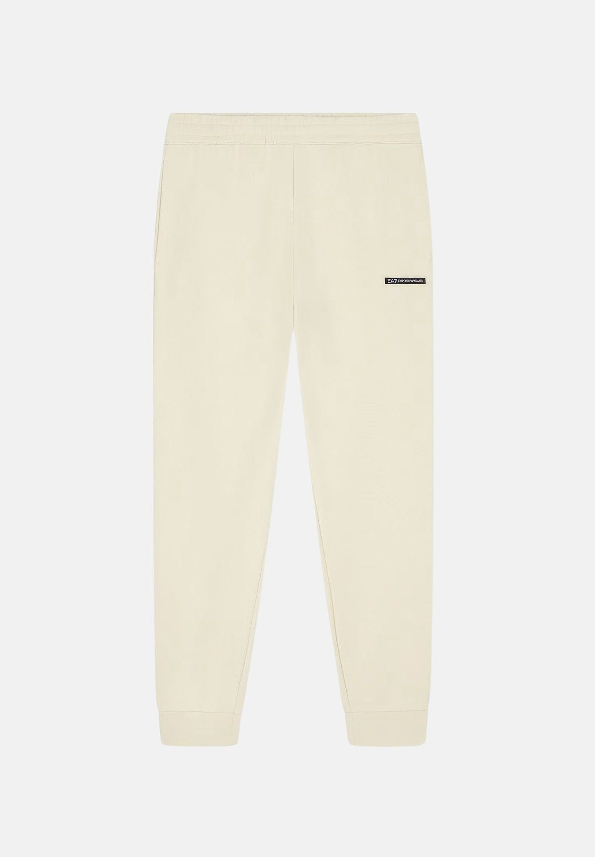 EA7 Pantaloni sportivi panna per uomo con patch logo a contrasto sulla gamba 7M002198AF10377 U1079 EA7 