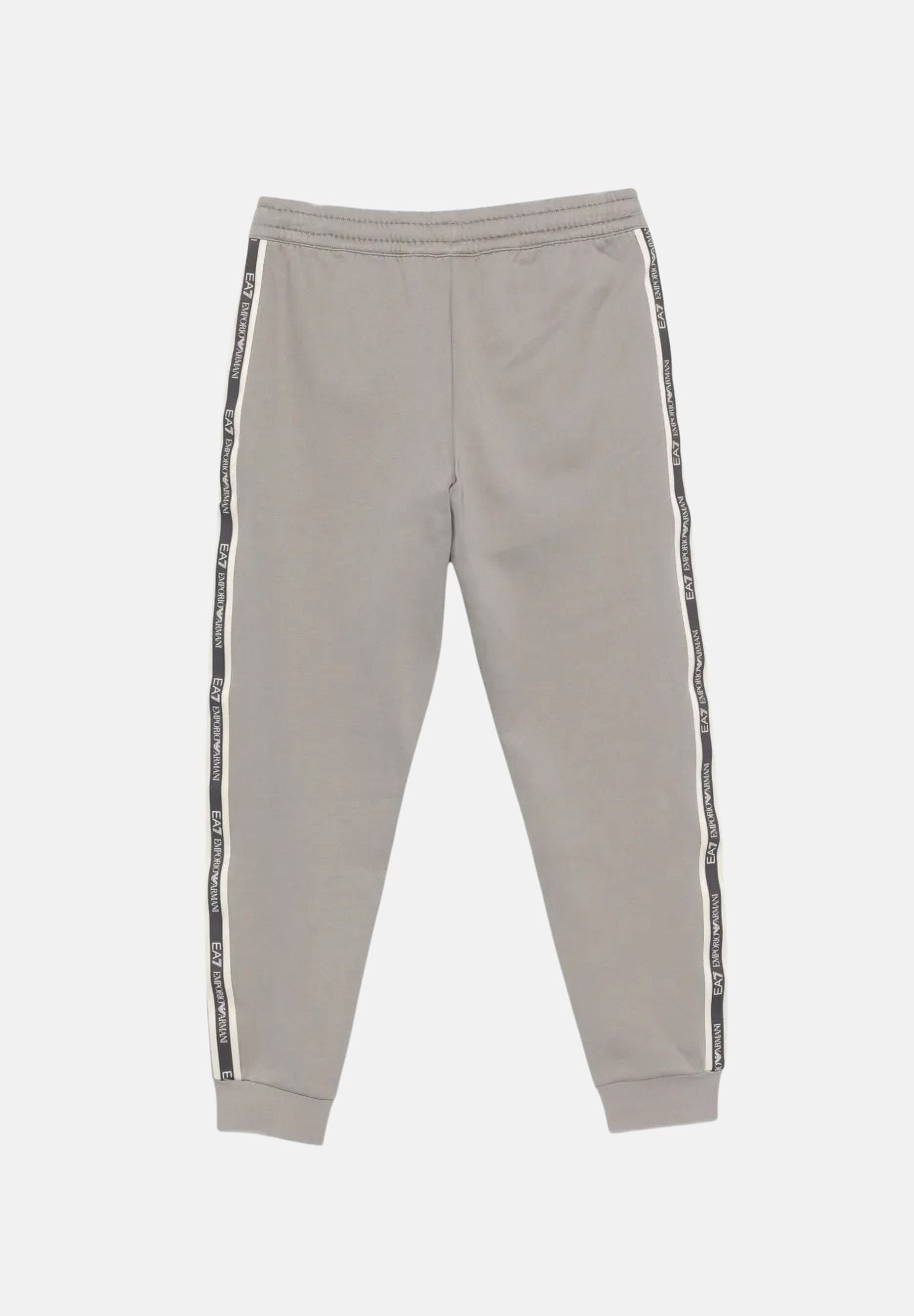 EA7 Pantaloni sportivi tortora per uomo con patch logo a contrasto sulla gamba 7M002198AF10377 U8067 EA7 
