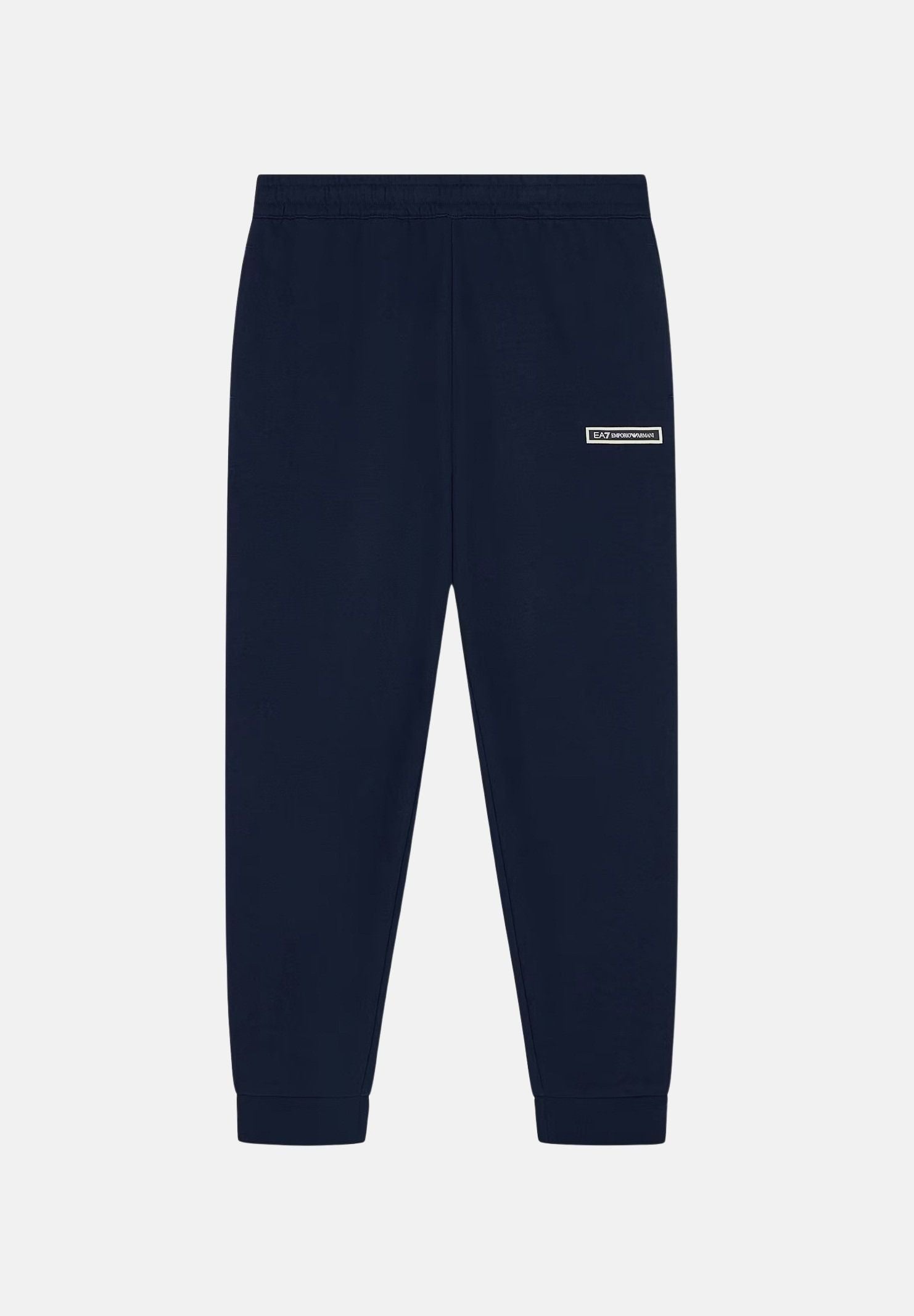 EA7 Pantaloni sportivi blu per uomo con patch logo a contrasto sulla gamba 7M002198AF10377 UB102 EA7 