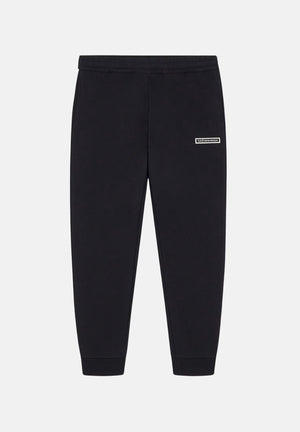 EA7 Pantaloni sportivi neri per uomo con patch logo a contrasto sulla gamba 7M002198AF10377 UC001 EA7 