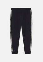EA7 Pantaloni sportivi neri per uomo con patch logo a contrasto sulla gamba 7M002198AF10377 UC001 EA7 