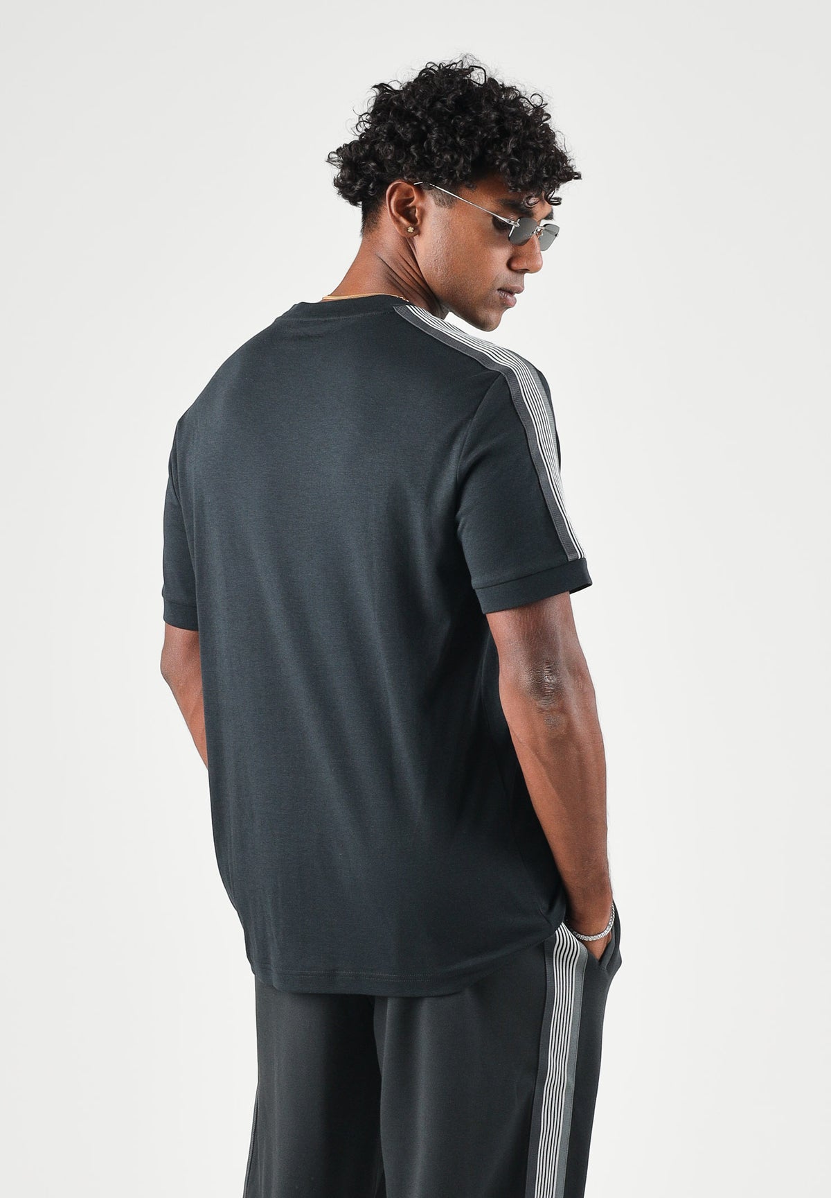 EA7 T-shirt manica corta TRAIN LOGO nero antracite da uomo 7M002216AF10441 U8134 EA7 