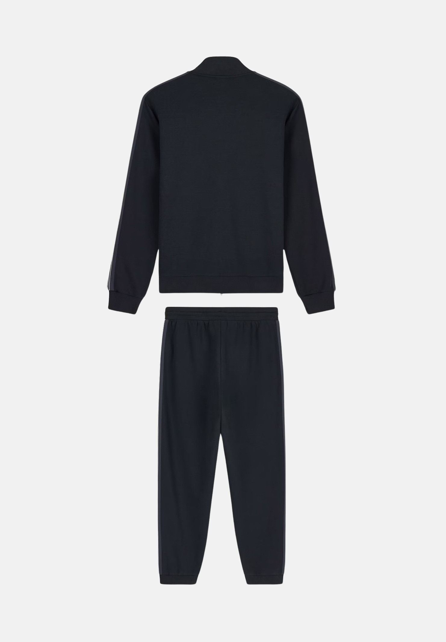 EA7 Tuta sportiva blu per uomo con giacca a collo alto, zip frontale e pantaloni jogger. 7M002221AF12660 U8134 EA7 