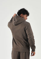 EA7 Felpa con cappuccio marrone da uomo con logo laterale 7M002233AF21822 U6027 EA7 