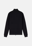 EA7 Felpa con zip blu da  uomo con collo a listino e finiture a costine. 7M002246AF26241 UB102 EA7 