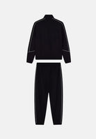 EA7 Tuta sportiva neri per uomo con piping a contrasto, giacca con zip e pantaloni jogger. 7M002259AF21491 UC001 EA7 
