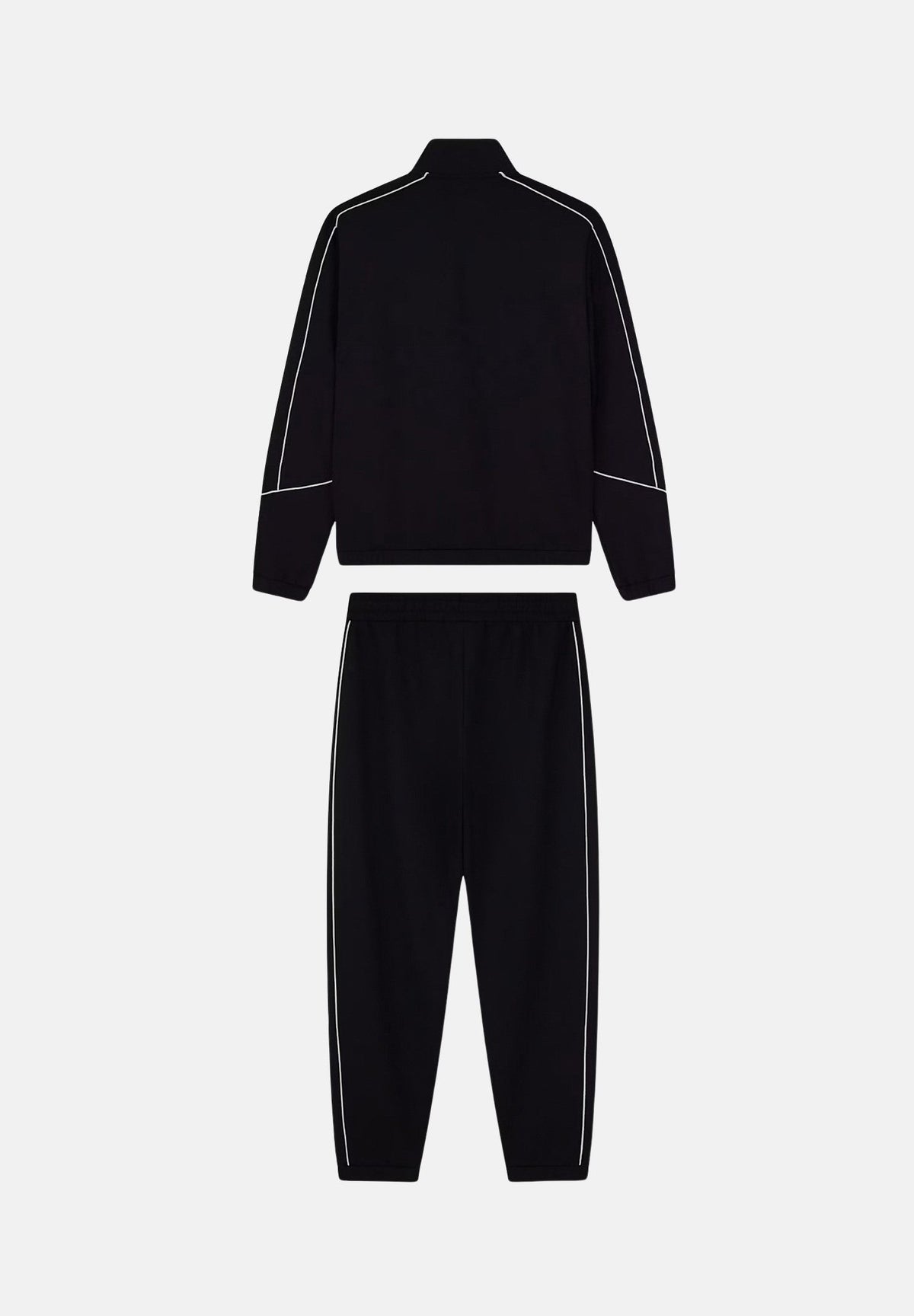 EA7 Tuta sportiva neri per uomo con piping a contrasto, giacca con zip e pantaloni jogger. 7M002259AF21491 UC001 EA7 