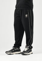 EA7 Tuta sportiva neri per uomo con piping a contrasto, giacca con zip e pantaloni jogger. 7M002259AF21491 UC001 EA7 
