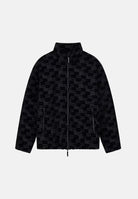 EA7 Bomber nero per uomo con fantasia tono su tono all over e chiusura frontale con zip. 7M002389AF26931 UC001 EA7 