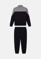 EA7 Tuta nera per uomo con design color block e giacca con zip frontale. 7M002405AF10377 UC001 EA7 