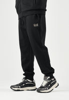 EA7 Tuta nera per uomo con design color block e giacca con zip frontale. 7M002405AF10377 UC001 EA7 
