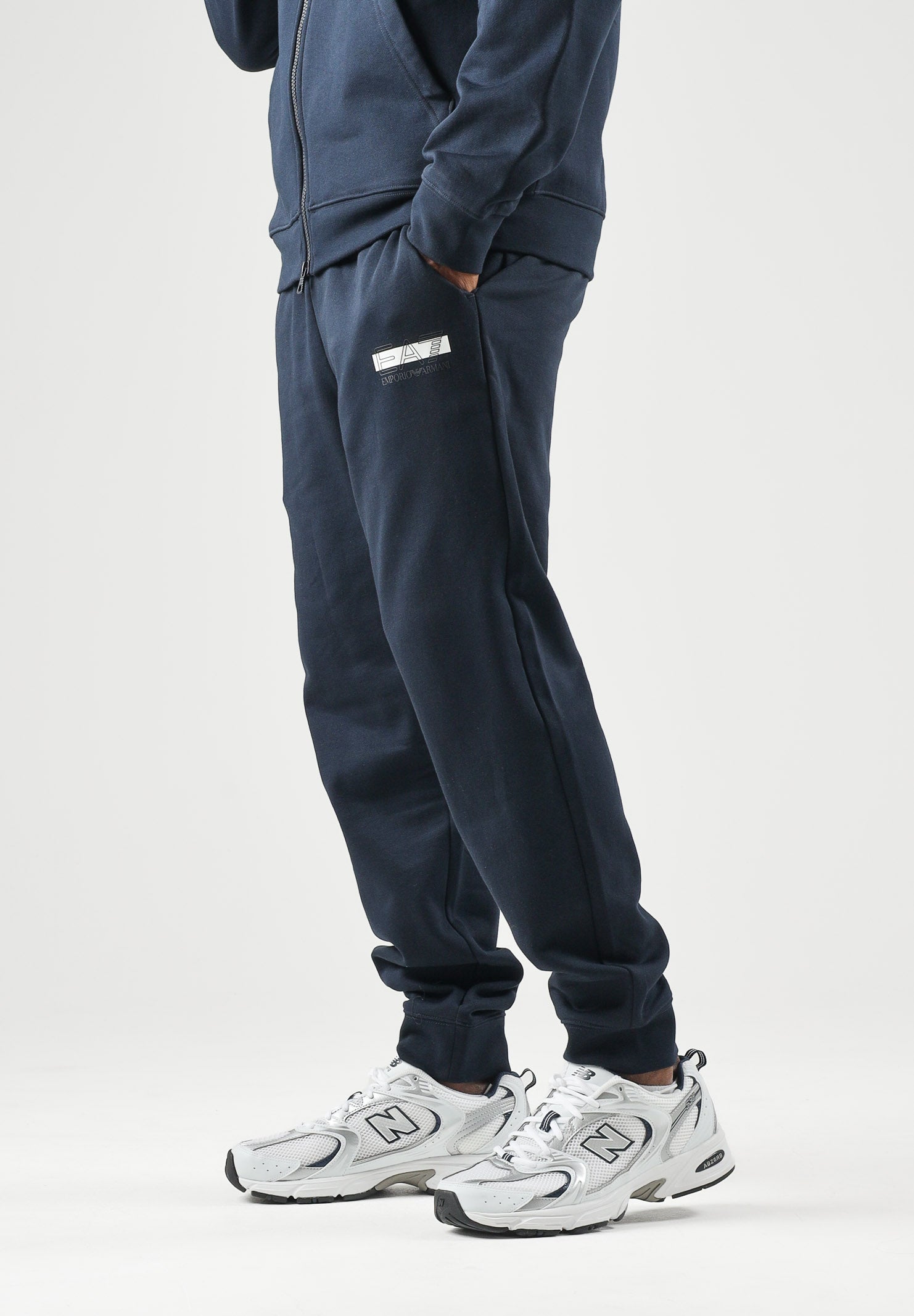 EA7 Tuta sportiva blu da uomo con mini logo iconico<BR/> 7M002431AF10377 MB149 EA7 