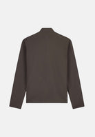 EA7 Felpa con zip marrone per uomo con collo alto e logo sul petto. 7M002481AF26523 U6027 EA7 