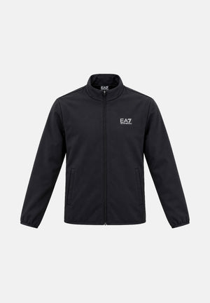 EA7 giacca a vento nera da uomo con mini logo laterale realizzata in tessuto tecnico 7M002481AF26523 UC001 EA7 