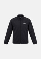 EA7 giacca a vento nera da uomo con mini logo laterale realizzata in tessuto tecnico 7M002481AF26523 UC001 EA7 