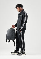 EA7 Tuta TENNIS PRO nera per uomo con bande laterali a contrasto 7M002490AF26309 UC001 EA7 