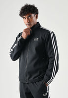 EA7 Tuta TENNIS PRO nera per uomo con bande laterali a contrasto 7M002490AF26309 UC001 EA7 