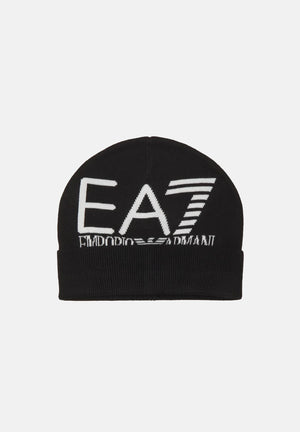 EA7 Berretto BEANIE nero e bianco da uomo 7X000006AF11994 MC001 EA7 