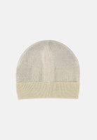 EA7 Cappello MOUNTAIN VISIBILITY BEANIE panna per uomo con maxi logo jacquard frontale. 7X000006AF11994 U1079 EA7 