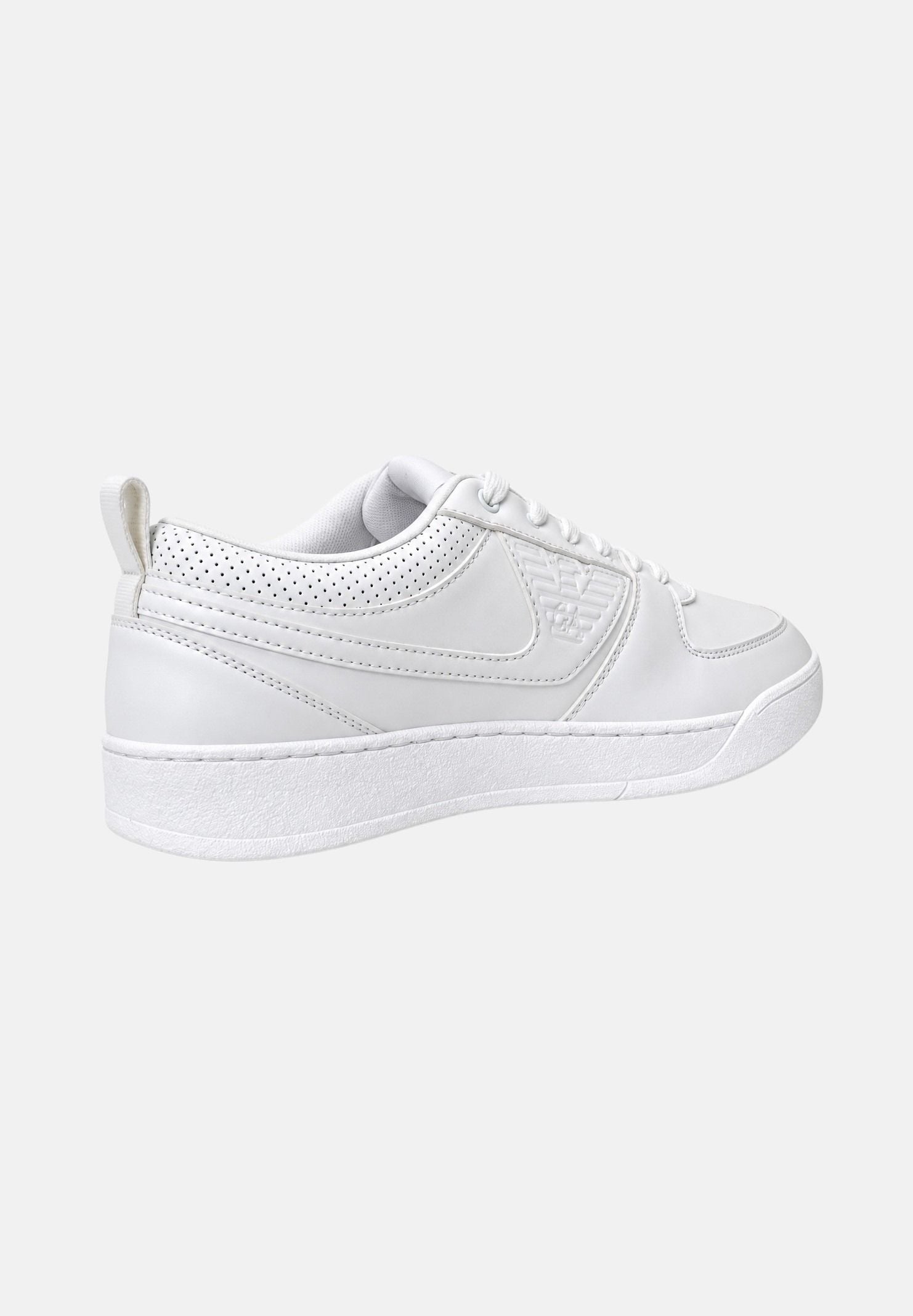 EA7 Sneakers bianche per uomo con logo laterale tono su tono e suola piatta. 7X000879AF29307 MZ944 EA7 