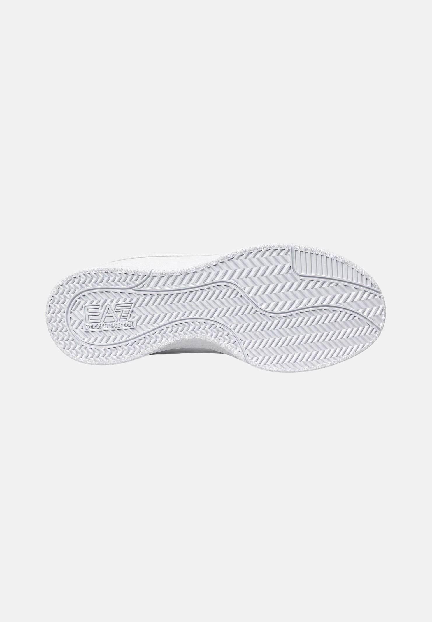 EA7 Sneakers bianche per uomo con logo laterale tono su tono e suola piatta. 7X000879AF29307 MZ944 EA7 
