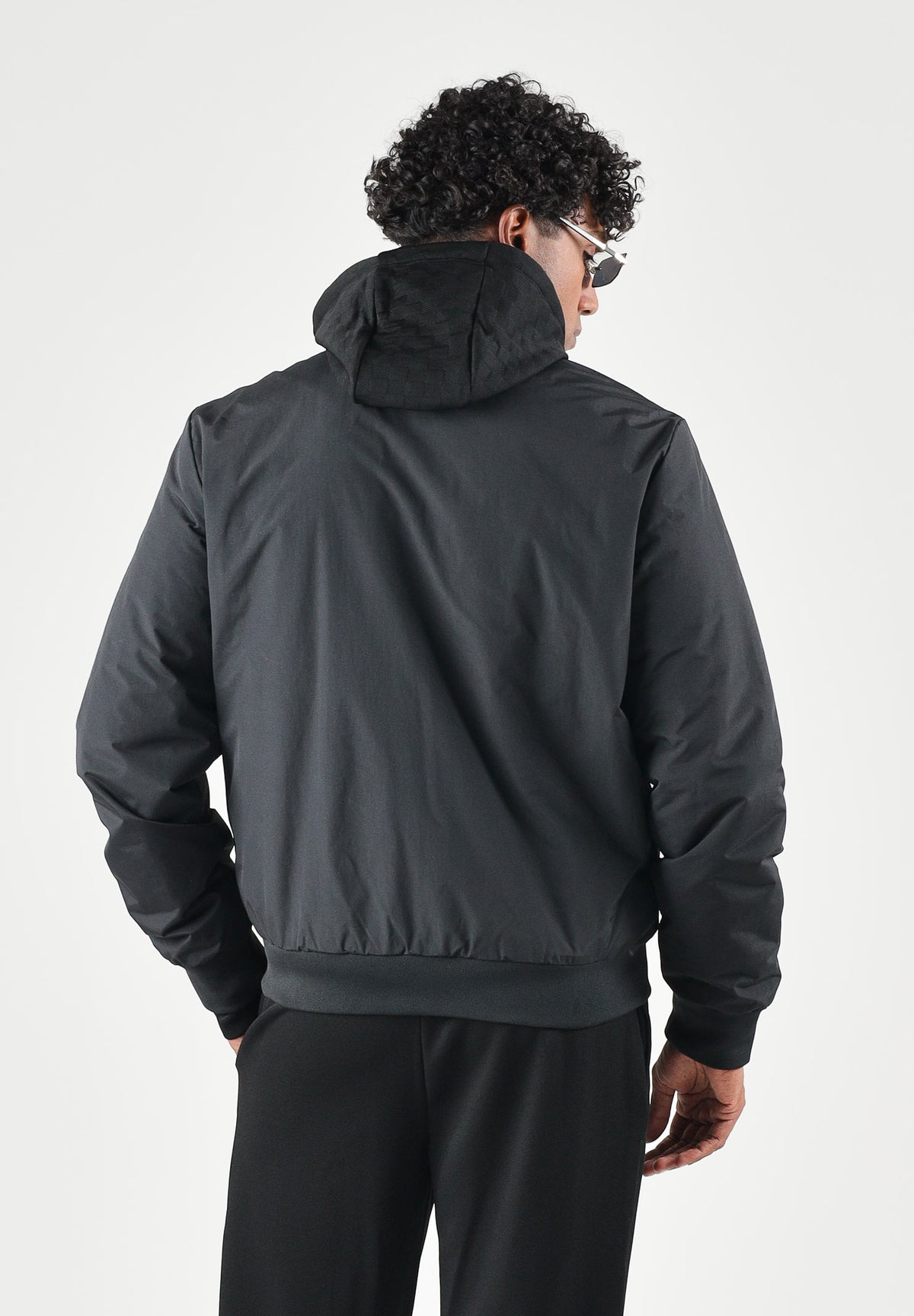EA7 Bomber CORE IDENTITY nero da uom con logo piccolo laterale<BR/> 8NPB20PNFZZ 0208 EA7 