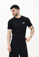 EA7 T-shirt a manica corta nera da uomo con stampa logo 8NPT25PJVPZ 1200 EA7 