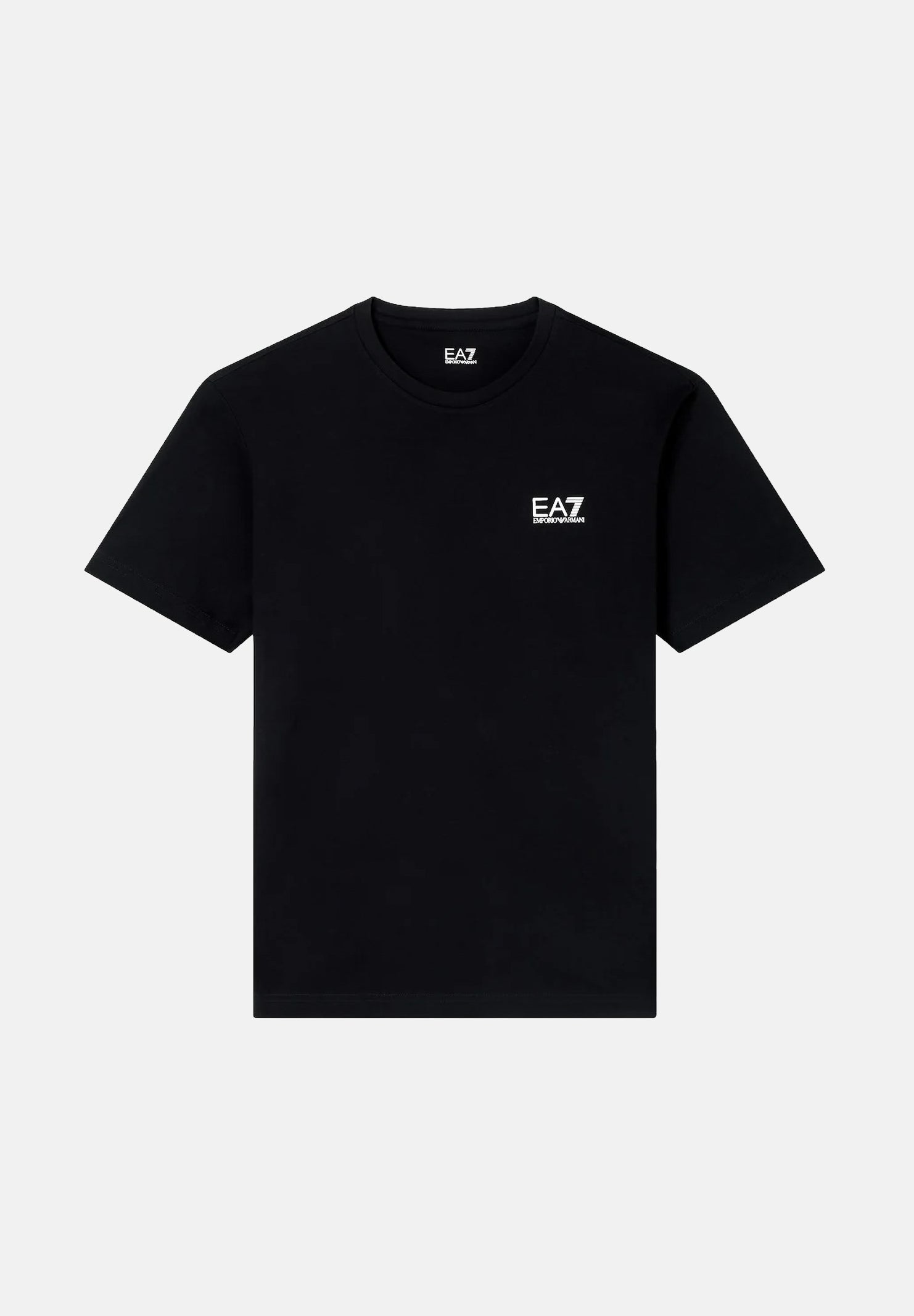 EA7 T-shirt a manica corta nera da uomo con stampa logo 8NPT25PJVPZ 1200 EA7 