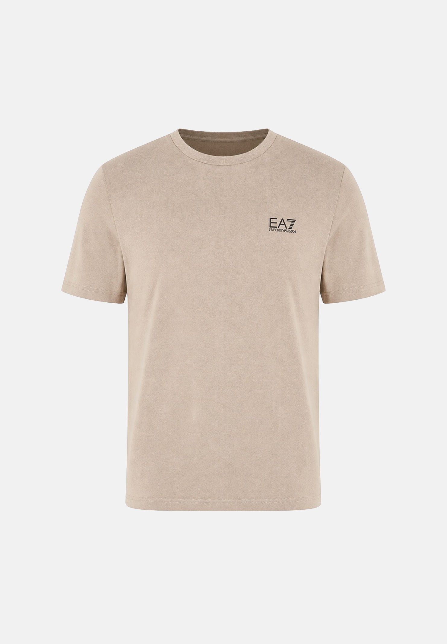EA7 T-shirt a manica corta beige da uomo con logo 8NPT25PJVPZ U6167 EA7 
