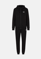 EA7 Tuta  CORE IDENTITY con cappuccio nero da uomo con logo sul petto.<BR/> 8NPV68PJVTZ 1200 EA7 
