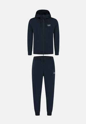 EA7 Tuta CORE IDENTITY  navy-blu da uomo con piccolo logo 8NPV68PJVTZ 1562 EA7 