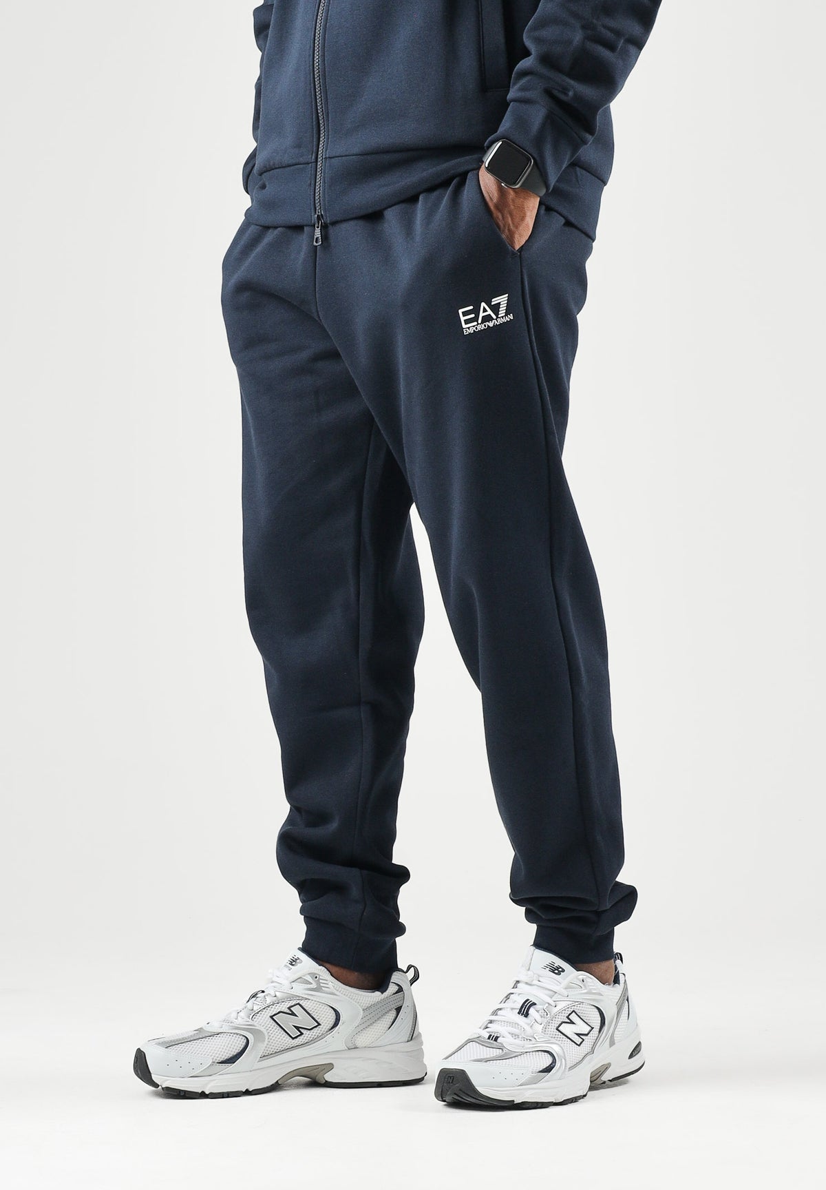 EA7 Tuta CORE IDENTITY  navy-blu da uomo con piccolo logo 8NPV68PJVTZ 1562 EA7 