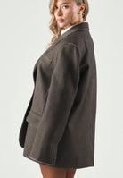 ELEH Giacca- Blazer SINGLE-BREASTED monopetto, moro/ marrone scuro, da donna EFW260004 094 ELEH 