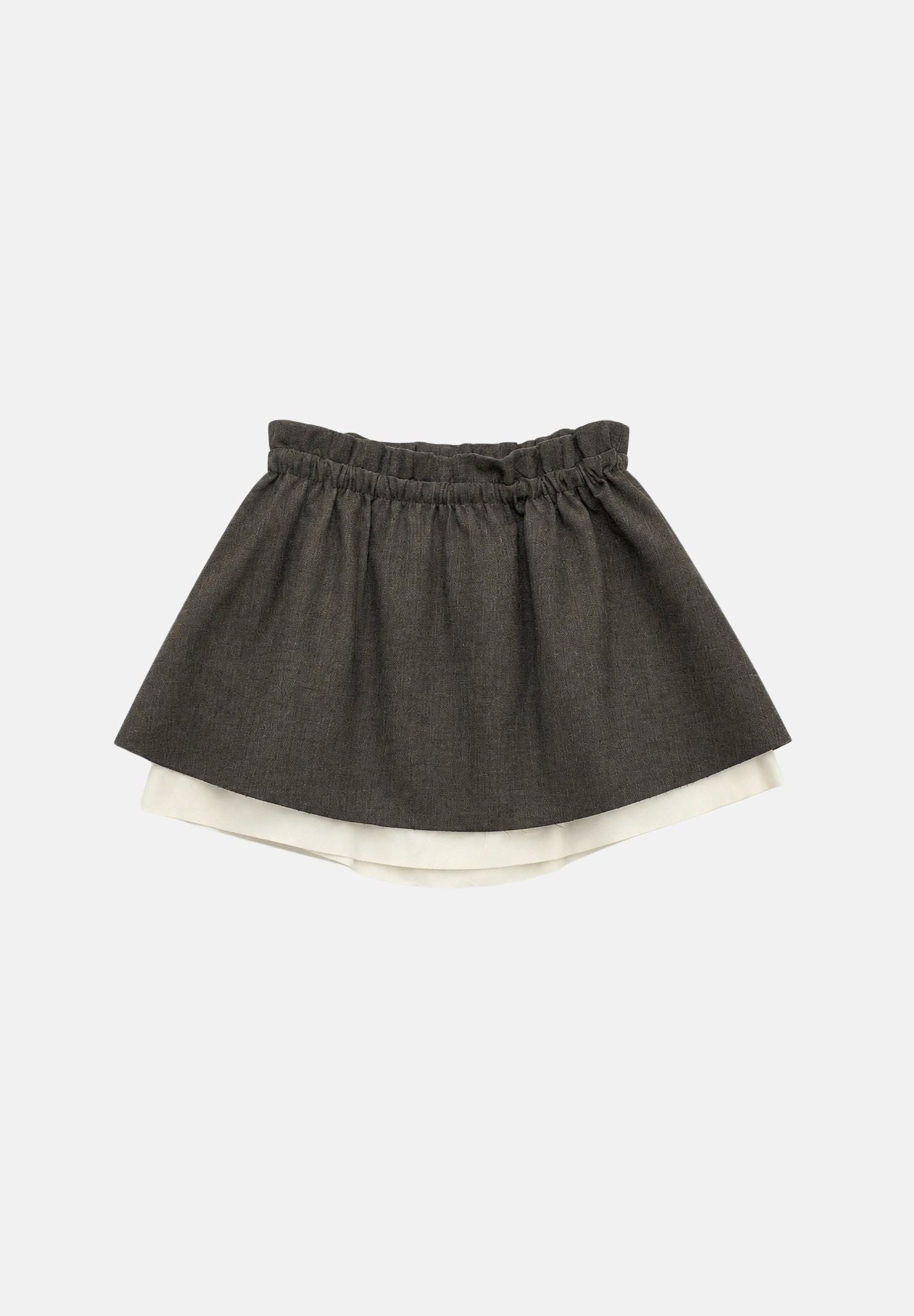 ELEH Minigonna LAYERED MINI SKIRT moro marrone da donna EFW260006 094 ELEH 
