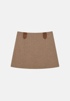 ELEH Gonna BUTTON-DETAIL MINI SKIRT marrone da donna EFW260015 038 ELEH 